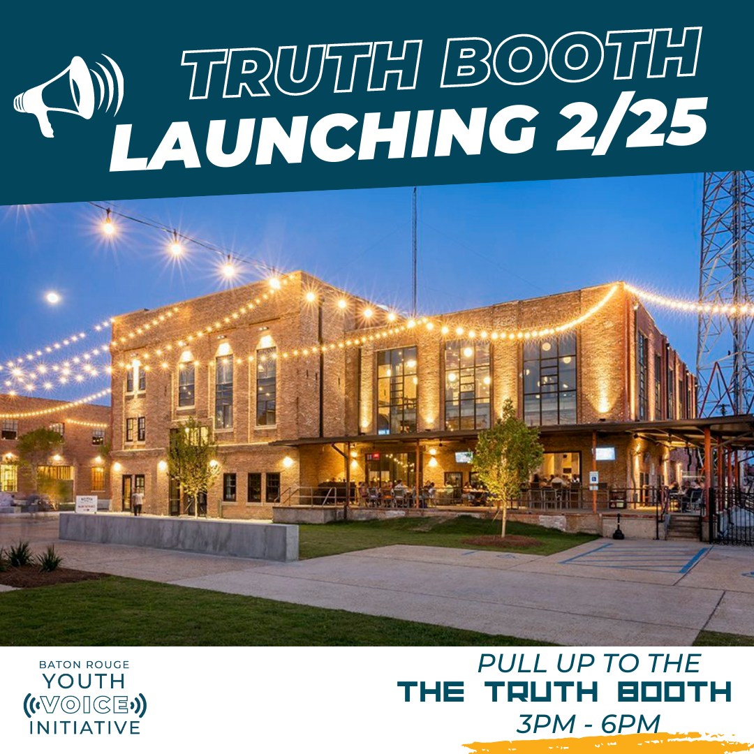 Truth Booth Launch flyer